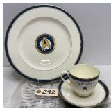 1992 Pfaltzgraff Star Trek Plate/Cup/Saucer