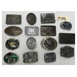 (15) Belt Buckles - Military, Alcohol, Firearms