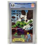 Graded 1982 The Comic Checklist for Marvel Comics
