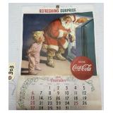 Complete 1959/60 Coca-Cola Wall Calendar