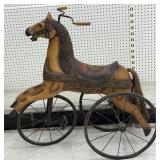 Ride-On Wooden Pedal Horse