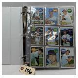 250+ Topps 1969 Baseball Cards in Binder