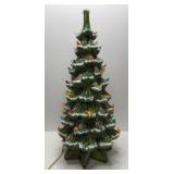Vintage 23" Ceramic Light Up Christmas Tree