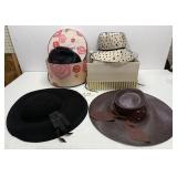 (4) Vintage Ladies Hats - Mr.John, Jr ++