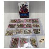 1980 Topps Weird Wheels Box & Sticker Cards