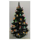 Vintage Ceramic Light Up Christmas Tree w/ Glitter