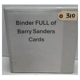 Binder Full of Barry Sanders Football Cards