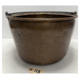 Copper Cauldron w/ Iron Bale Handle