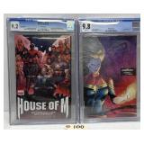 (2) Graded Marvel Comic Books - House of M ++