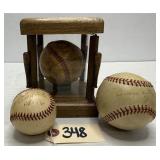 (3) Signed Baseballs - 