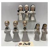 Lefton "Three Little Sisters" Nun Figurine  ++