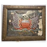 Framed Embroidered Silk Sailor