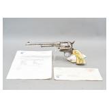Engraved Colt Single Action Army 7.5" Nickel .45LC