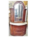 UNUSUAL MARBLE TOP VICTORIAN DRESSER