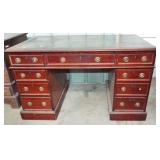 MAHOGANY KNEE HOLE DESK
