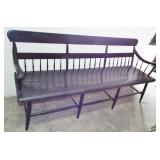 HALF SPINDLE PLANK SEAT DEACONS BENCH