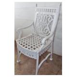 FANCY VICTORIAN CAST IRON ARM CHAIR