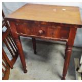 EARLY TURNED LEG CANDLE STAND