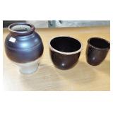 ASSORTED STONEWARE CROCKS