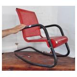 MID CENTURY CHILD METAL ROCKING CHAIR