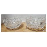 CRYSTAL AND CUT GLASS BOWLS