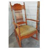 EARLY SPINDLE BACK ARMED ROCKER