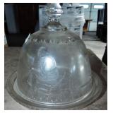 RARE PATTERN COVERED CHEESE DISH