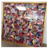 FRAMED CRAZY QUILT