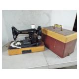 MID CENTURY PORTABLE SEW MACHINE