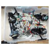 ASSORTED FISHING REELS AND LURES
