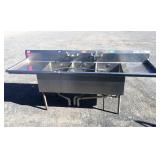 3-Bay Stainless Steel Sink