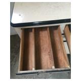 Metal top Kitchen Pantry style cabinet