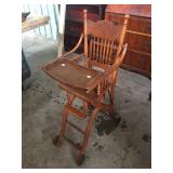 CHILD PRESSED BACK HIGH CHAIR