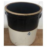 4 GAL. STONEWARE PICKLING CROCK