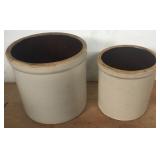 ASSORTED STONEWARE CROCKS