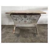 DOUGH BOX WITH TURNED LEGS