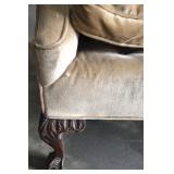 CARVING ON LEG OF LOVE SEAT