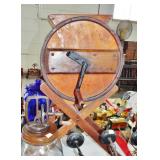 BARREL TYPE BUTTER CHURN ON STAND