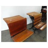 ANTIQUE LIFT SEAT SCHOOL DESKS