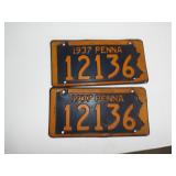 1937 PA TAGS