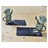METAL MOUSE BOOKENDS