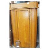 SMALL GRAIN PAINTED WALL CORNER CABINET