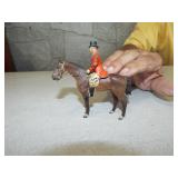 SMALL CAST IRON HORSE AND RIDER