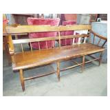 PLANK SEAT HALF SPINDLE DEACONS BENCH