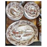 TRANSFERWARE PLATTER AND PLATES