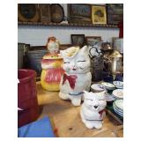 RETRO COOKIE JARS AND CREAMER