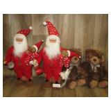 New Large Santa & Bears