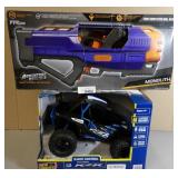 New Bright Rc Car & Adventure Force Monolith Gun New Bright Rc Car & Adventure Force Monolith Gun