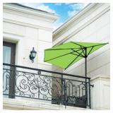 Half Market Umbrella 9ft Lime Green Half Market Umbrella 9ft Lime Green