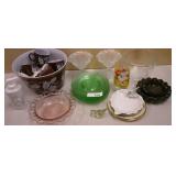 Collectible Cigirate Dish, Glassware & More